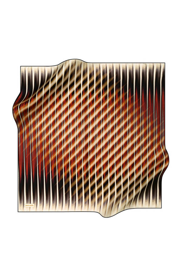 Geometrik Desenli 90X90 Pierre Cardin Tivil Eşarp - 1