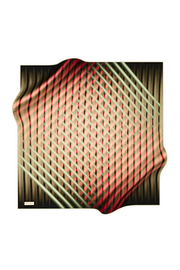 Geometrik Desenli 90X90 Pierre Cardin Tivil Eşarp - 1