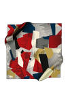 Renkli 90X90 Pierre Cardin Tivil Eşarp 
