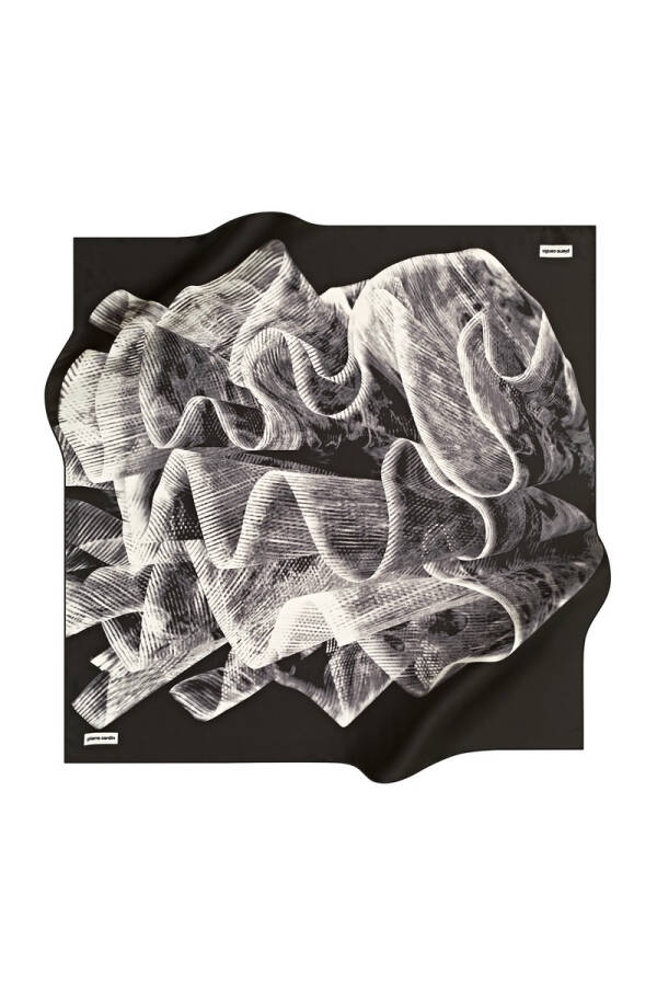 Geometrik Desenli 90X90 Pierre Cardin Tivil Eşarp - 1