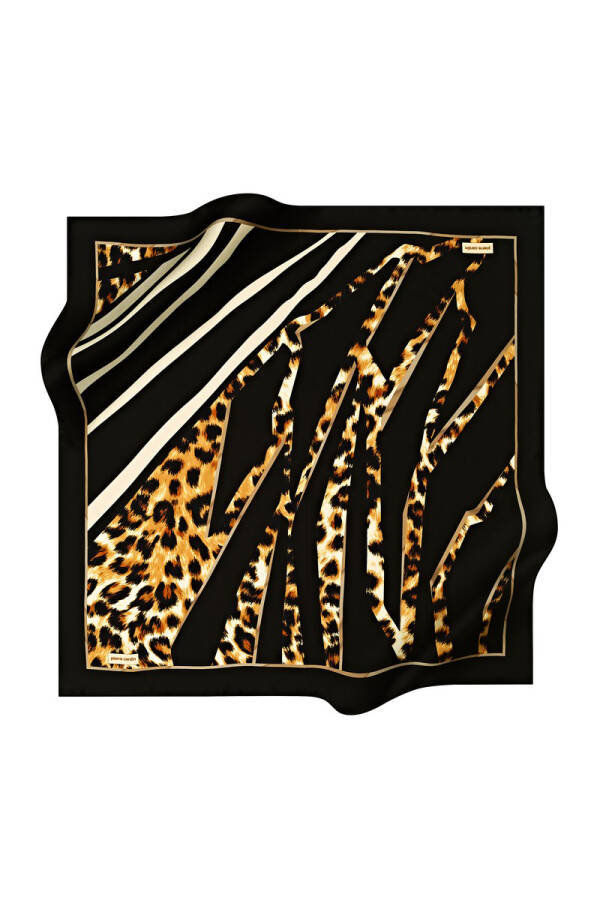 Renkli 90X90 Pierre Cardin Tivil Eşarp - 1