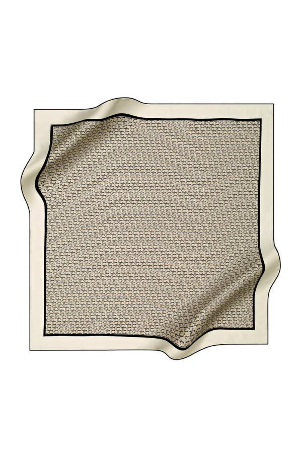 Geometrik Desenli 90X90 Pierre Cardin Tivil Eşarp - Pierre Cardin