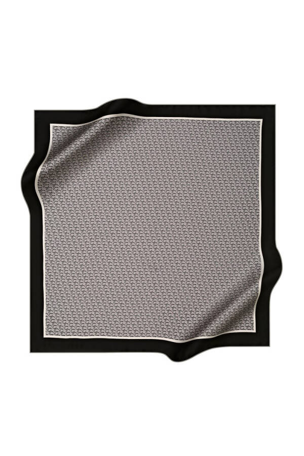Geometrik Desenli 90X90 Pierre Cardin Tivil Eşarp - 1