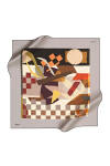 Geometrik Desenli 90X90 Pierre Cardin Tivil Eşarp 
