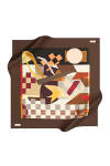 Geometrik Desenli 90X90 Pierre Cardin Tivil Eşarp 