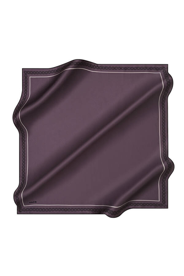 Düz Renk 90X90 Taşlanmış İpek Krep Saten - 1