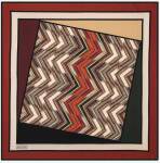 Geometrik Desenli 90X90 Wooltouch 