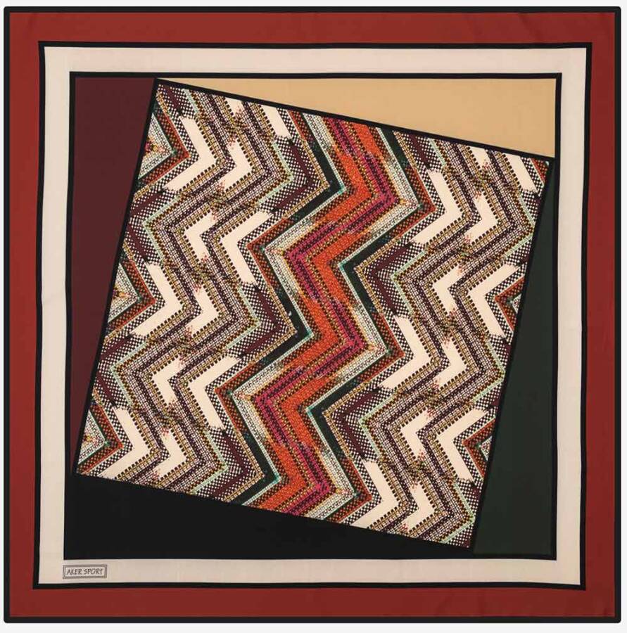 Geometrik Desenli 90X90 Wooltouch - 1