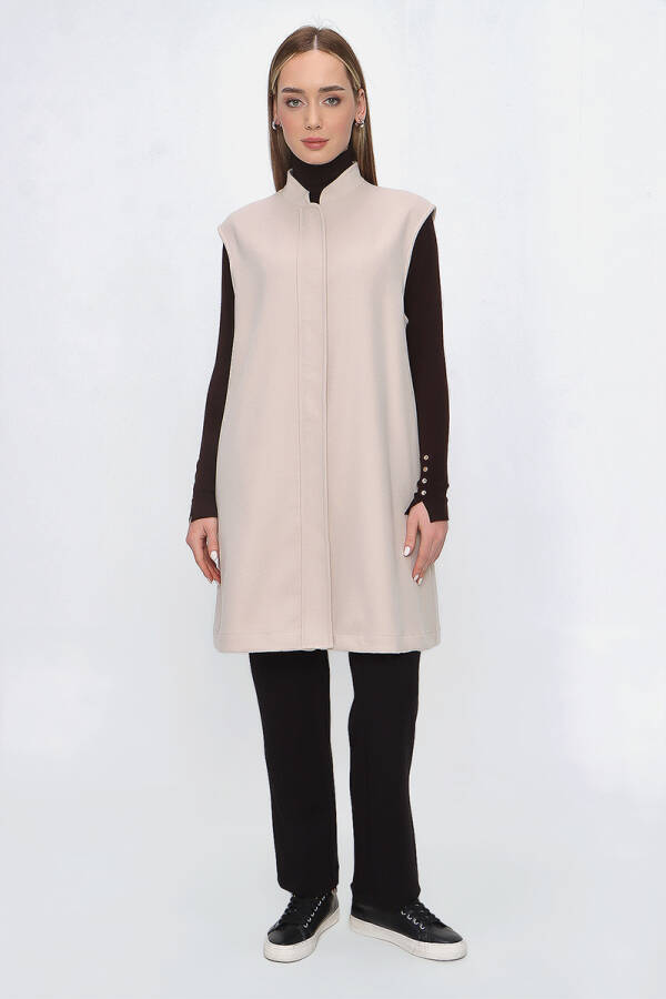 Pudra Hakim Yaka Yelek - 1