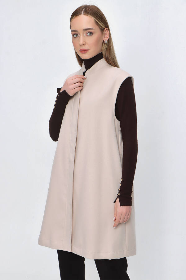 Pudra Hakim Yaka Yelek - 4