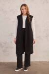 Siyah Örme Yelek - 5