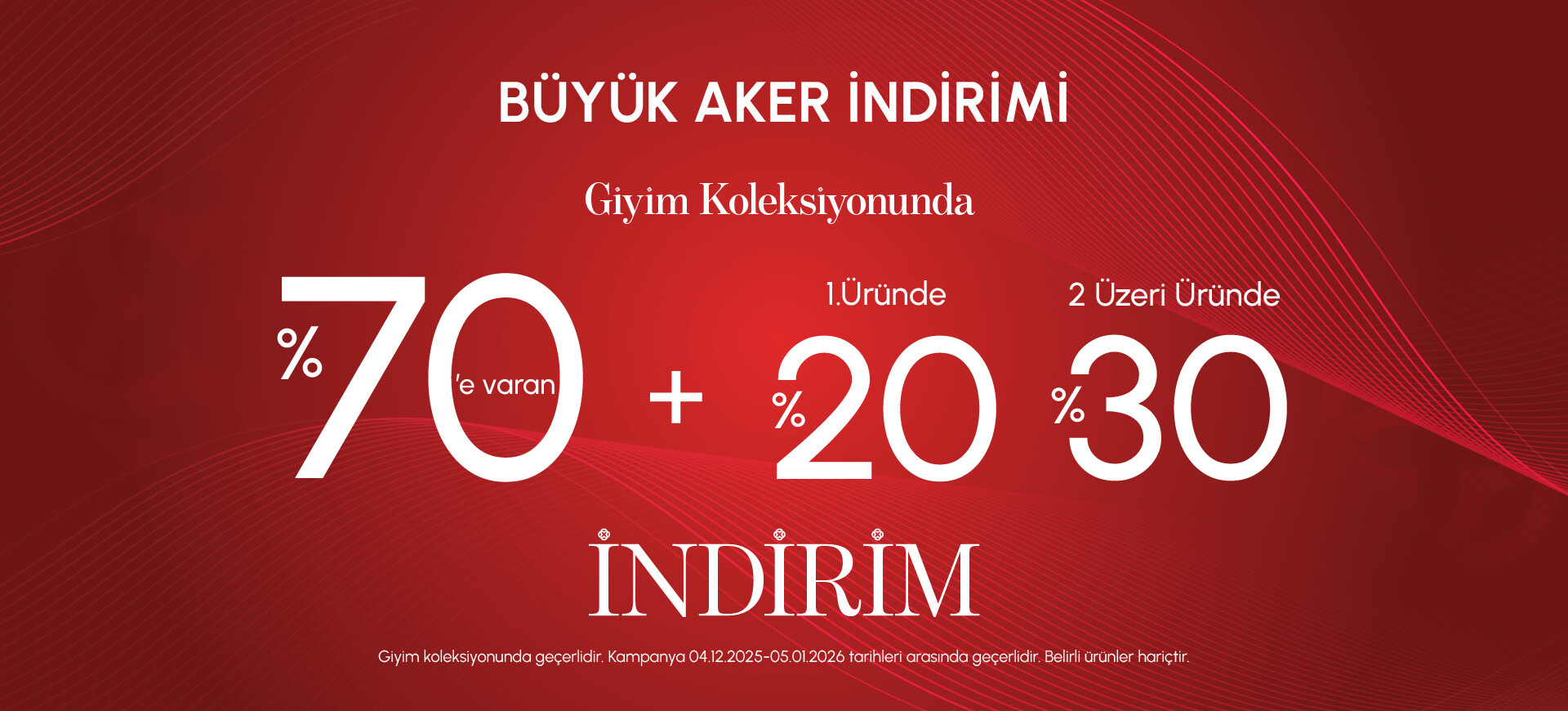 % 70 + % 20 İNDİRİM