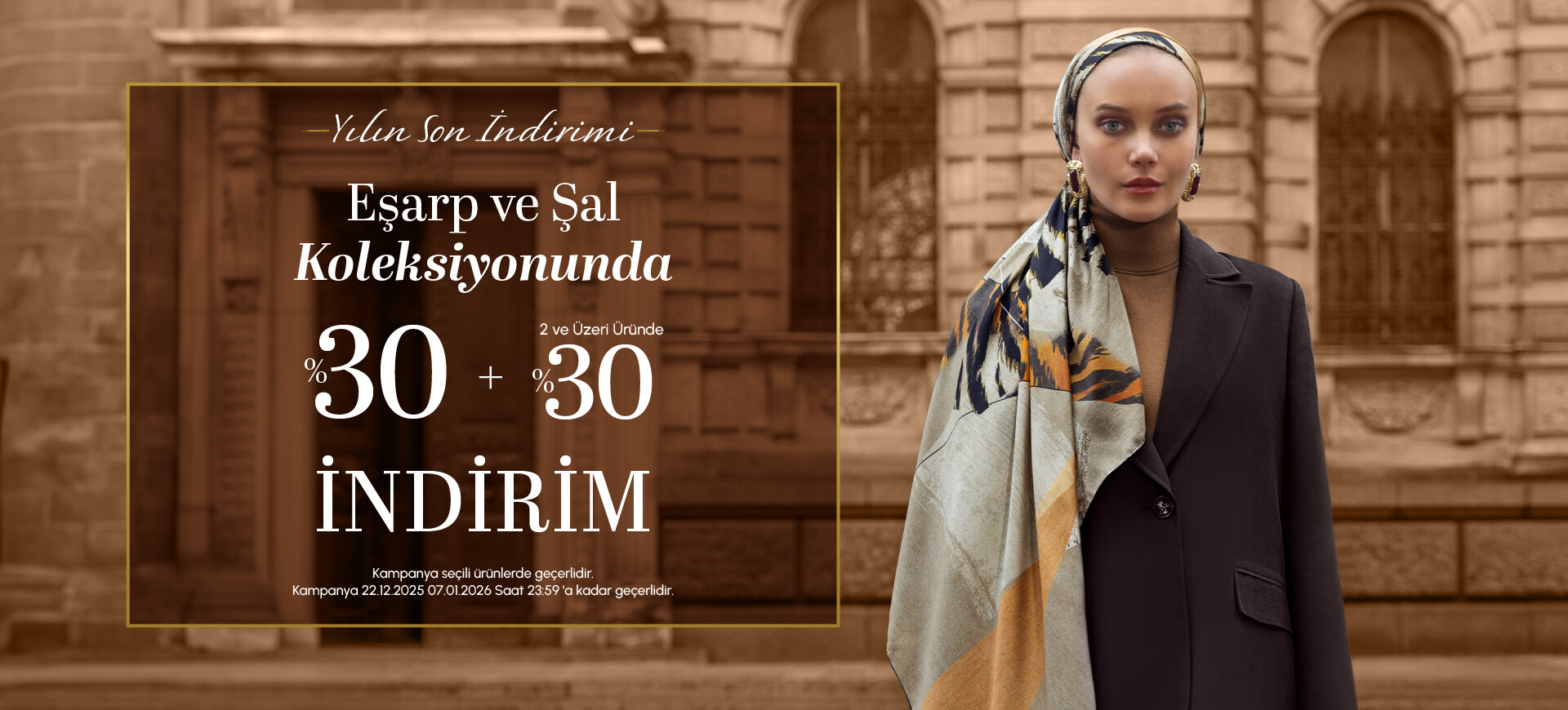 Eşarp şal % 30 + 2 ve üzeri % 30