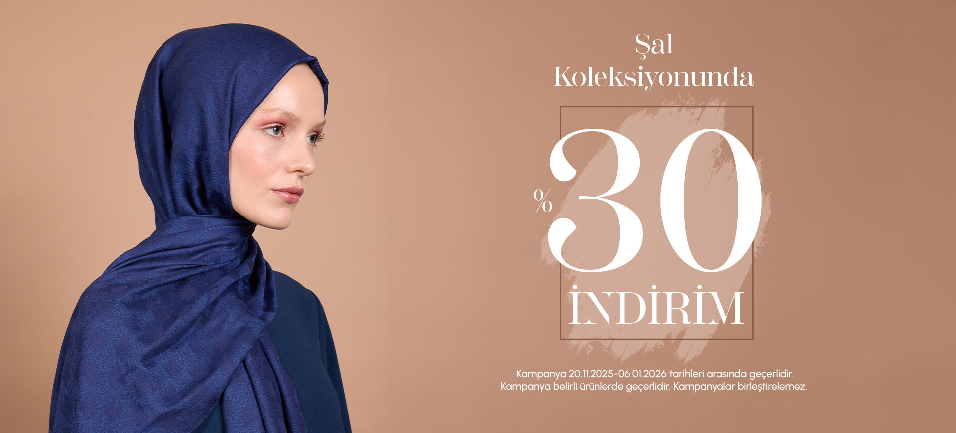 Şallarda % 30 İndirim (6 ocak)