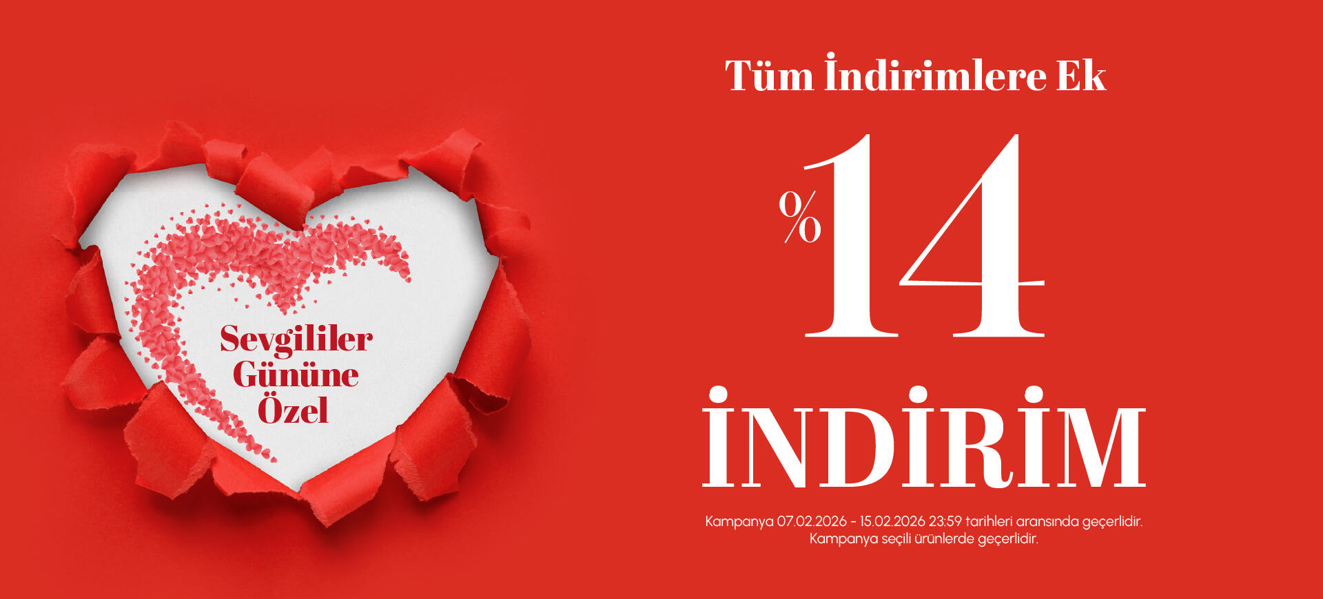 Sevgililer Günü % 14 