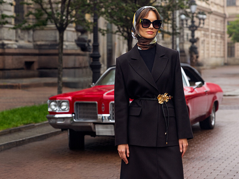 Kare Eşarp Nasıl Şal Gibi Bağlanır?