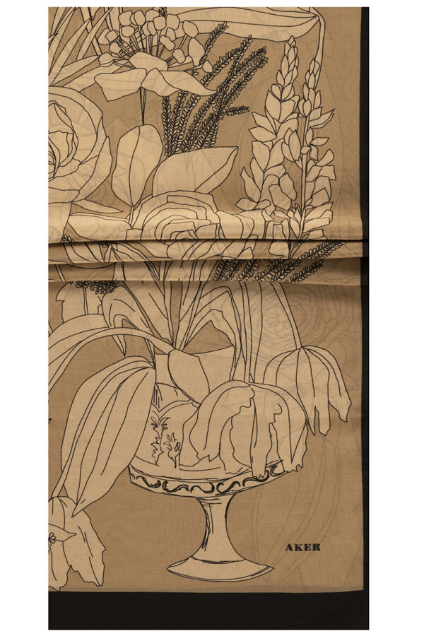 Açık Bej 75X200 İpek Koton Şal - 1