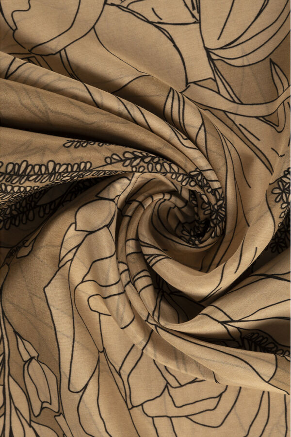 Açık Bej 75X200 İpek Koton Şal - 2