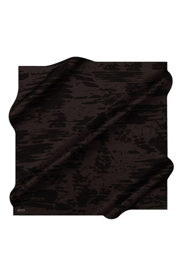 Açık Gri 90X90 İpek Krep Saten Eşarp - 1