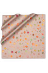 Açık Kahverengi 90X90 İpek Twill Eşarp 