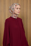Açık Kahverengi 90X90 İpek Twill Eşarp - 1