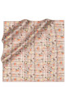 Açık Kahverengi 90X90 İpek Twill Eşarp 