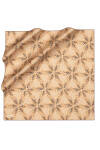 Açık Kahverengi 90X90 İpek Twill Eşarp 