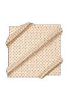 Açık Kemik 90X90 İpek Krep Saten Eşarp 