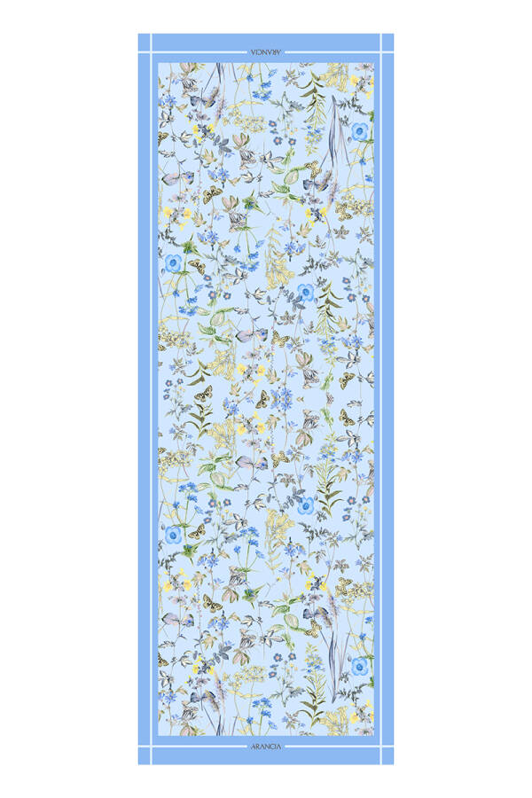 Açık Mavi 70X200 Pure Touch Şal - Arancia