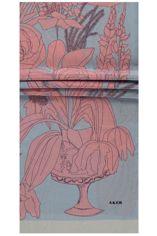 Açık Pembe 75X200 İpek Koton Şal - 1