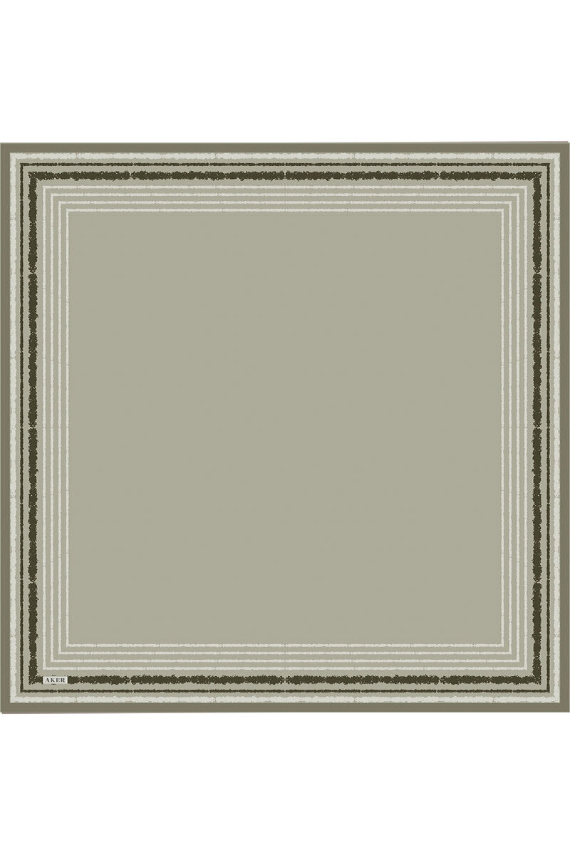 Açık Yeşil 90X90 İpek Krep Saten Eşarp