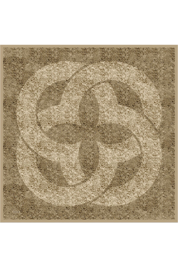 Açık Yeşil 90X90 İpek Twill Eşarp - 1