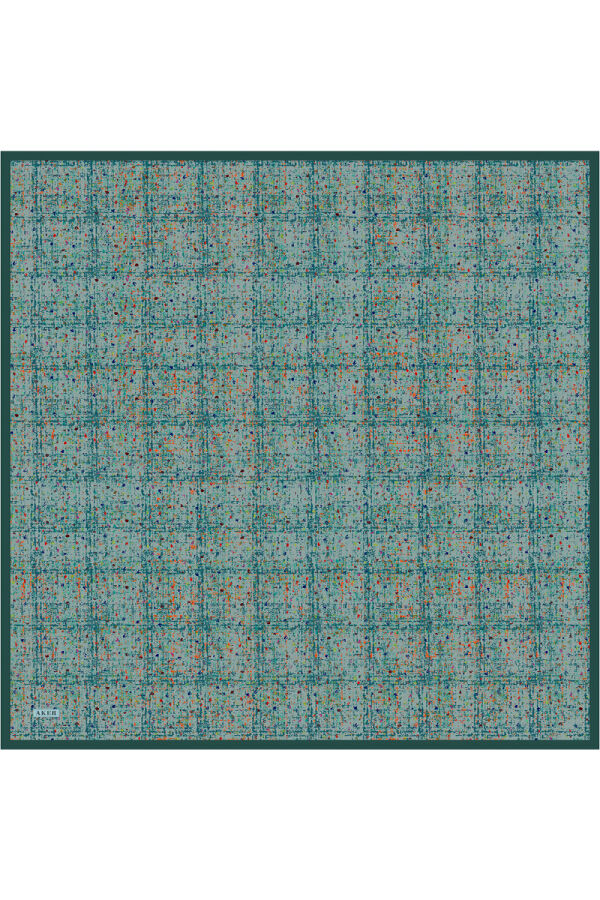 Açık Yeşil 90X90 İpek Twill Eşarp - Aker