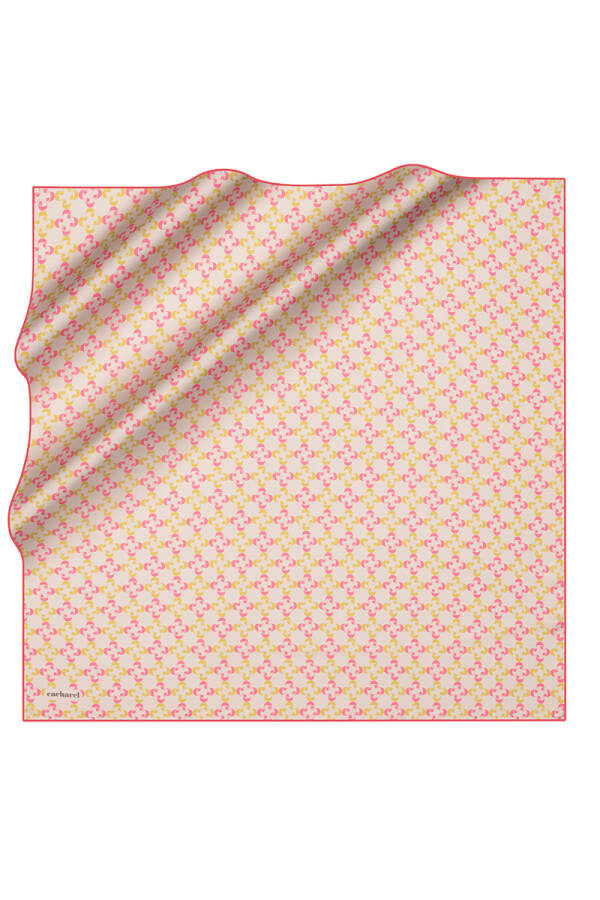 Açık Yeşil 90X90 İpek Twill Eşarp - 1