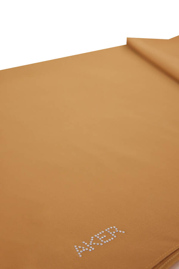 Altın 65X190 Viskon Saten Taşlı Şal - 2