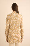 Altın Jakar Desenli Gold Viscon Düğmeli Tunik - 7
