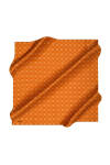 Logo Desenli 90X90 İpek Krep Saten 