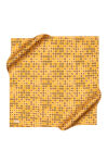 Altın 90X90 İpek Krep Saten Eşarp 
