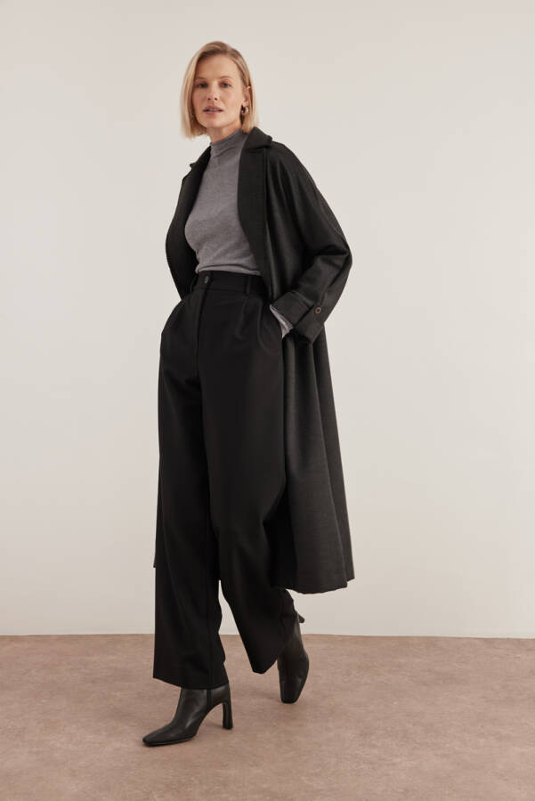 Antrasit 18174111 Dikişli Kap - Aker (1)