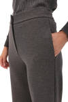 Antrasit Arka Bel Lastikli Örme Pantolon - 2