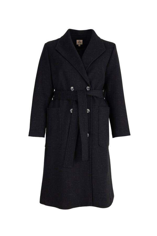 Antrasit Belden Bağlamalı Kaban - 1