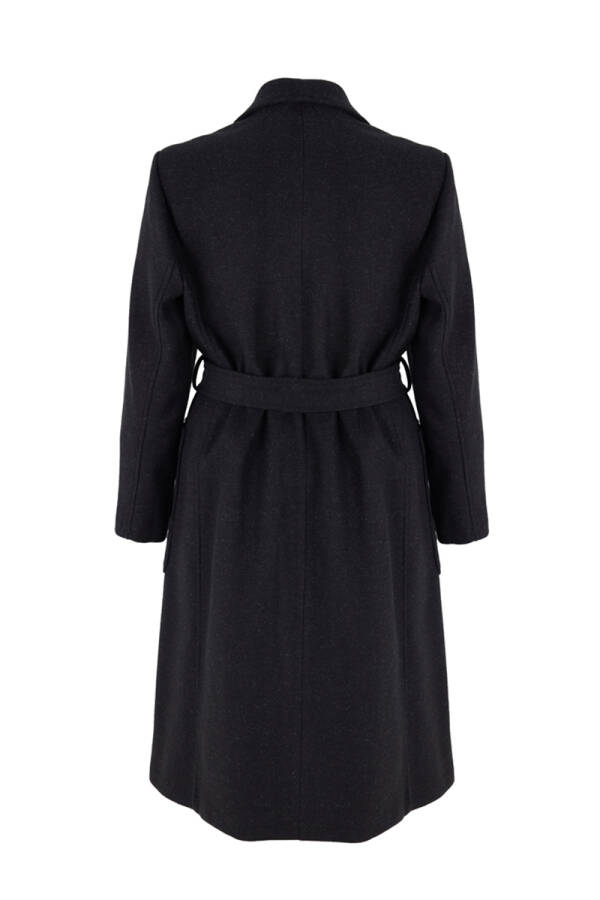 Antrasit Belden Bağlamalı Kaban - 3