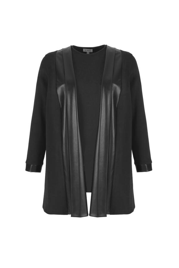 Antrasit Deri Garnili Tweenset - Aker