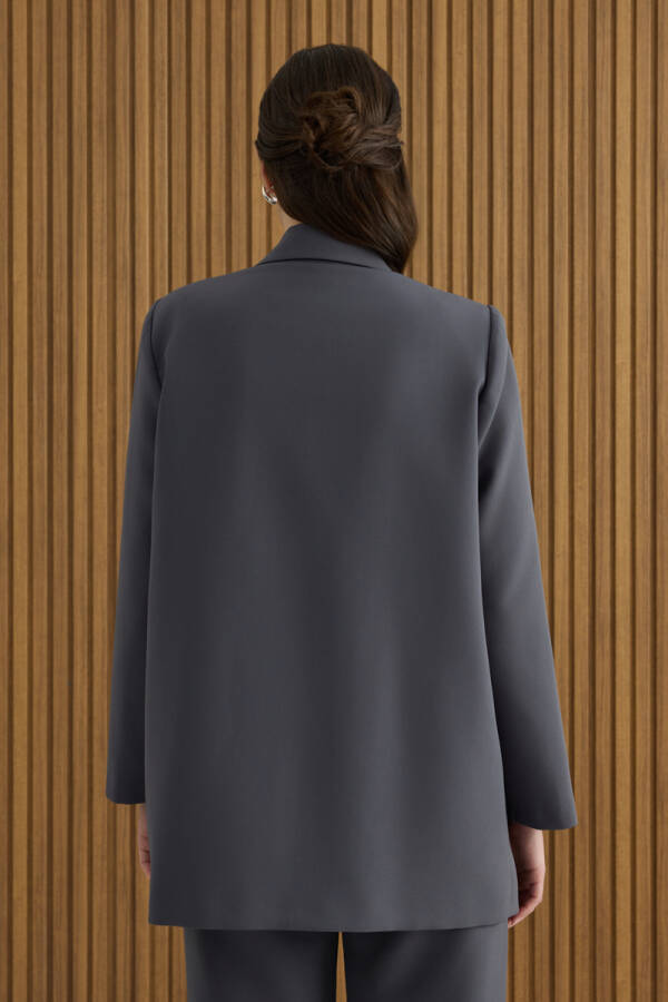 Antrasit Dokuma Ceket - 6