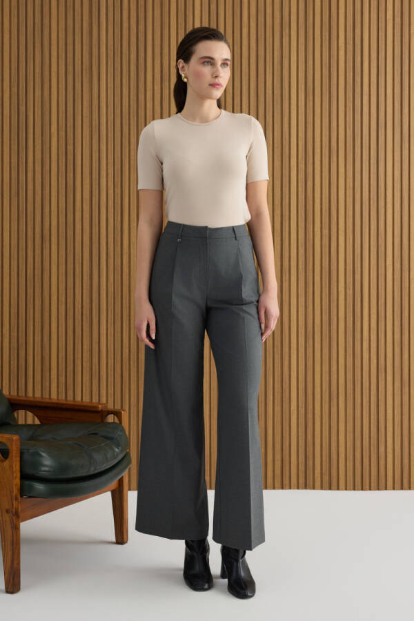 Antrasit Dokuma Pantolon - 1