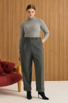 Antrasit Duble Paça Bol Form Pantolon - 1