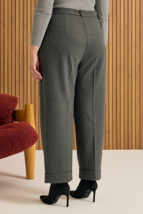 Antrasit Duble Paça Bol Form Pantolon - 5