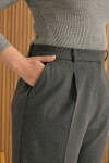 Antrasit Duble Paça Bol Form Pantolon - 4