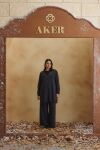 Antrasit Düğmeli Triko Hırka - 1