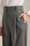 Antrasit Klasik Dokuma Pantolon - 4